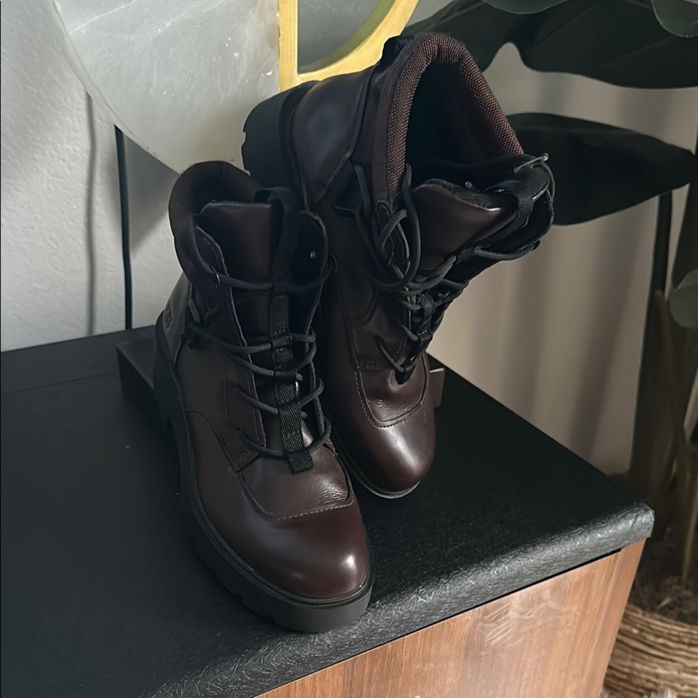 Dark Brown UGG Lace-Up Boots